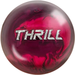 Red Thrill Bowling Ball PNG Image