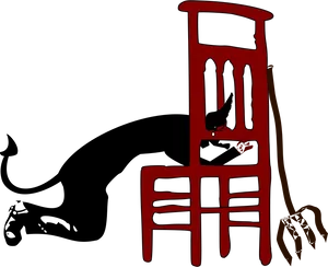 Red Throneand Scepter PNG Image