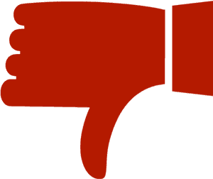 Red Thumbs Down Icon, HD Png Download PNG with transparent background
