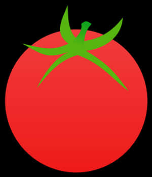Red Tomato Graphic PNG with transparent background