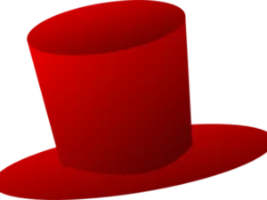 Red Top Hat Graphic PNG Image