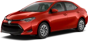 Red Toyota Corolla Sedan PNG Image