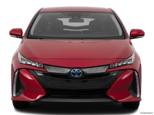 Red Toyota Sedan Front View PNG Image