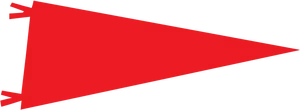 Red Triangular Banner Graphic PNG Image