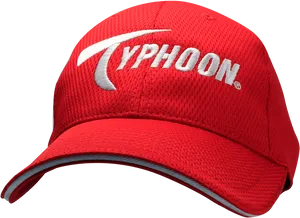 Red Typhoon Baseball Cap PNG Image