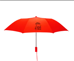 Red Umbrella Black Background PNG Image