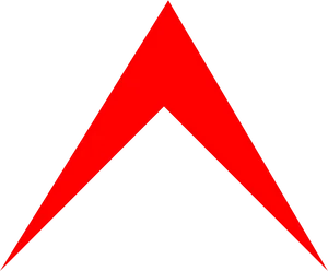 Red Up Arrow Graphic PNG Image