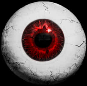Red Veined Eyeball Closeup PNG image with transparent background