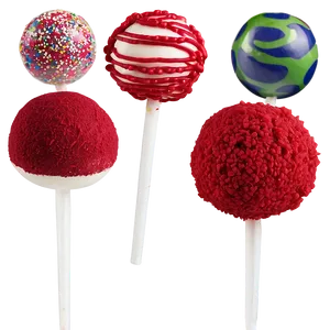 Red Velvet Cake Pop Png Gnr PNG Image