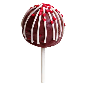 Red Velvet Cake Pop Png Sty PNG Image