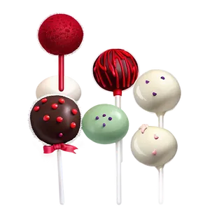 Red Velvet Cake Pops Png Qjg37 PNG Image