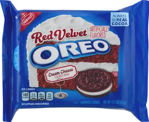 Red Velvet Oreo Package PNG Image