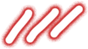 Red Wavy Line Graphic PNG Image