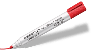 Red Whiteboard Marker S T A E D T L E R PNG