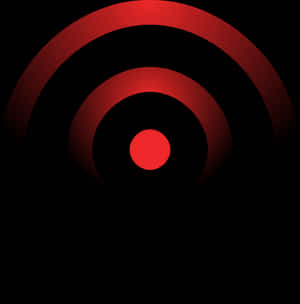 Red Wifi Signal Illustration PNG image with transparent background