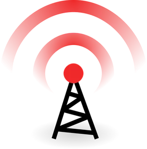 Red Wifi Signal Illustration PNG Image