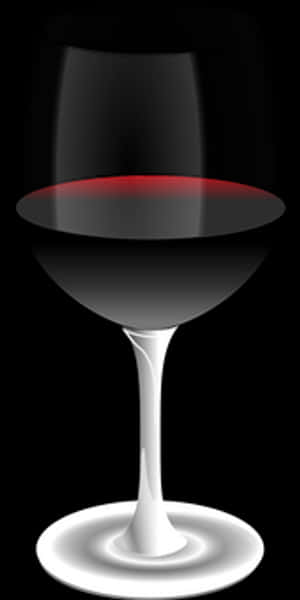 Red Wine Glass Artistic Representation PNG image with transparent background
