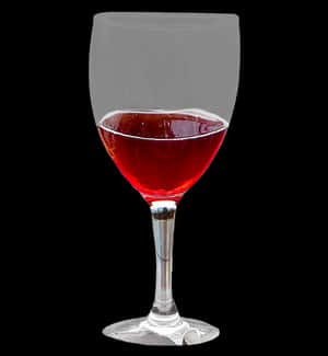 Red Wine Glass Black Background PNG image with transparent background