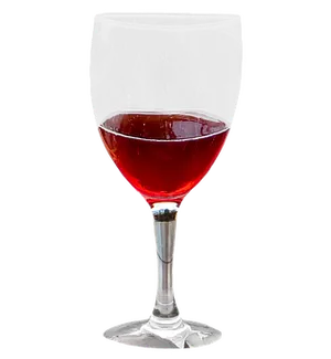 Red Wine Glass Black Background PNG Image