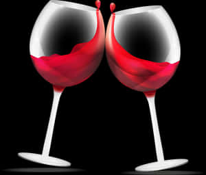 Glasses Red Wine Png Free Photo Clipart - Wine Glasses Clipart Transparent, Png Download PNG image with transparent background