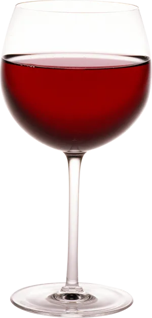Red Wine Glass Elegant Transparent PNG Image