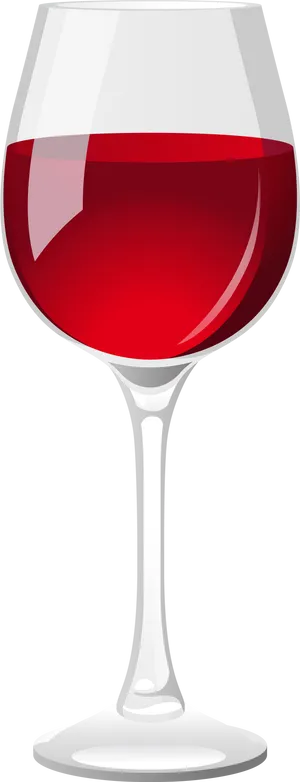 Red Wine Glass Vector Illustration PNG Image