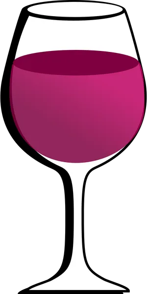 Red Wine Glass Vector Illustration PNG Image