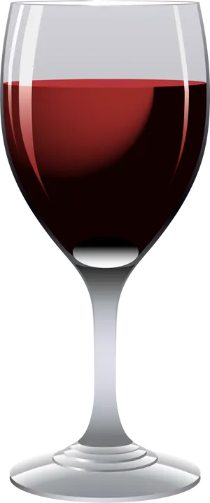 Red Wine Glass Vector Illustration PNG Image