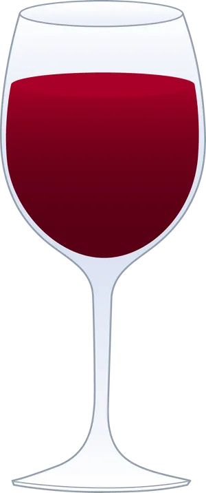 Red Wine Glass Vector Illustration PNG Image