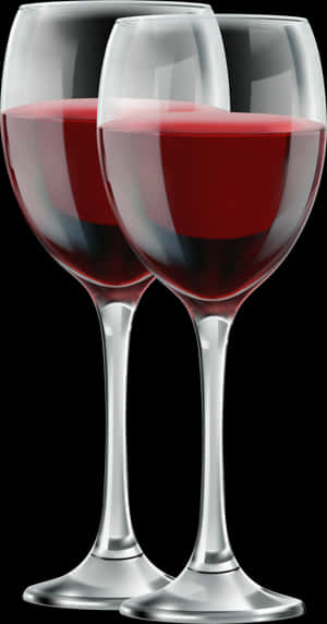 Red Wine Png - Two Glasses Red Wine, Transparent Png PNG image with transparent background