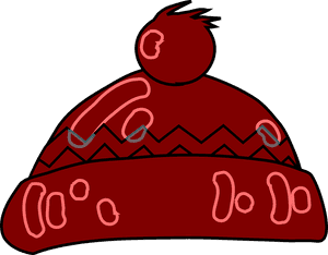 Hat, Winter, Maroon, Wooly - Winter Hat Clipart, HD Png Download PNG with transparent background