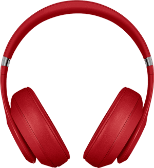 Red Wireless Headphones PNG
