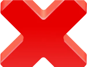 Red X Mark Icon PNG Image