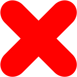 Red X Symbol PNG Image