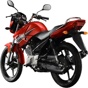 Red Yamaha Motorcycle Isolated PNG Image