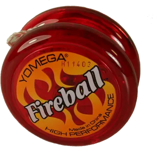 Red Yomega Fireball Yo Yo PNG Image