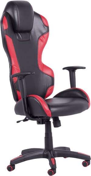 Redand Black Gaming Chair PNG with transparent background