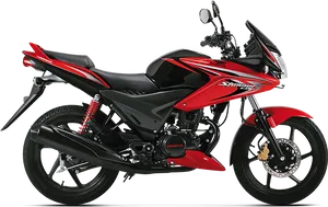 Redand Black Honda Motorcycle PNG Image