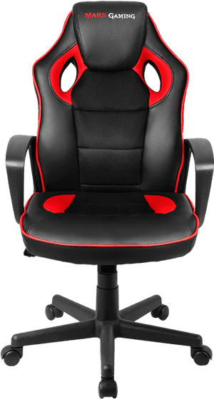 Redand Black Mars Gaming Chair PNG image with transparent background