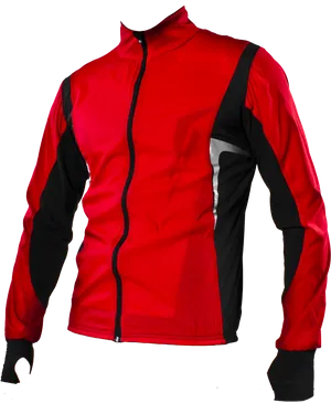 Redand Black Sports Jacket PNG Image