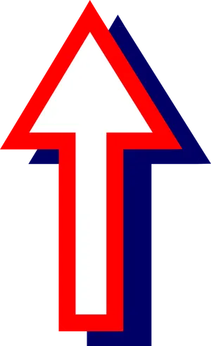 Redand Blue Arrows Graphic PNG Image