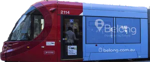 Redand Blue Tram2114 PNG Image