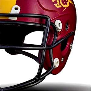 Redand Gold Football Helmet PNG Image