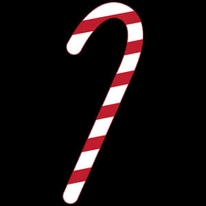 Redand White Candy Cane PNG image with transparent background