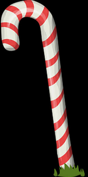 Redand White Candy Cane PNG image with transparent background