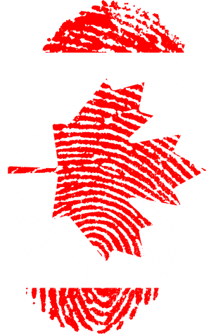 Redand White Fingerprint Map PNG image with transparent background