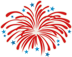 Explosion Clipart Blast Off - Transparent 4th Of July Fireworks, HD Png Download PNG with transparent background