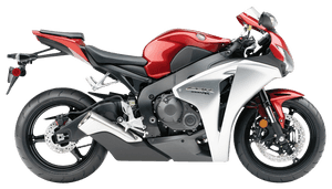 Redand White Honda C B R1000 R R Sportbike PNG with transparent background