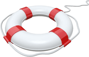 Redand White Lifebuoy PNG image with transparent background