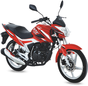 Redand White Motorcycle PNG image with transparent background